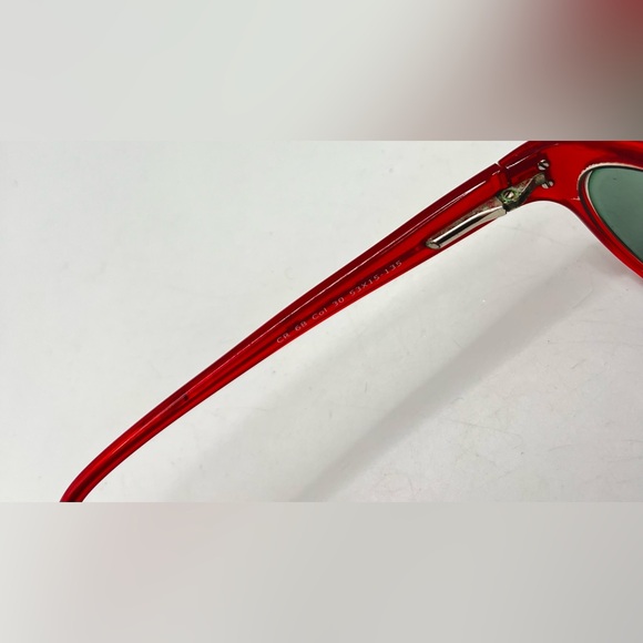 Christian Rothschild CR68 Red Oval Sunglasses Frames Only - Picture 8 of 8